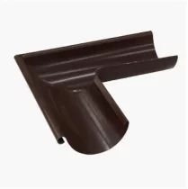 Угол желоба наружный D125х90 градусов GS lite (ПЭД-01-8017\8017-0.6) Коричневый
