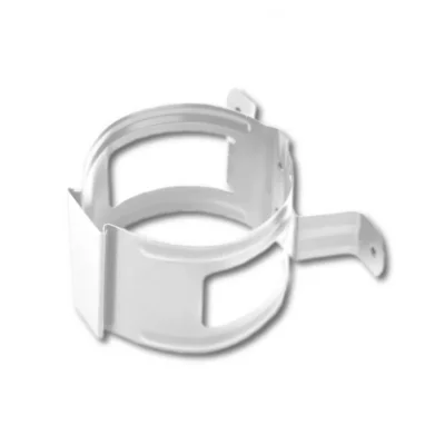 Держатель трубы D100 на дерево Белый Держатель трубы D100 на дерево Белый