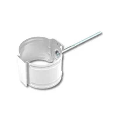 Держатель трубы D100 на кирпич Белый Держатель трубы D100 на кирпич Белый