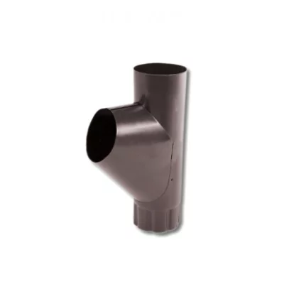 Тройник трубы D100 Коричневый шоколад Тройник трубы D100 Коричневый шоколад