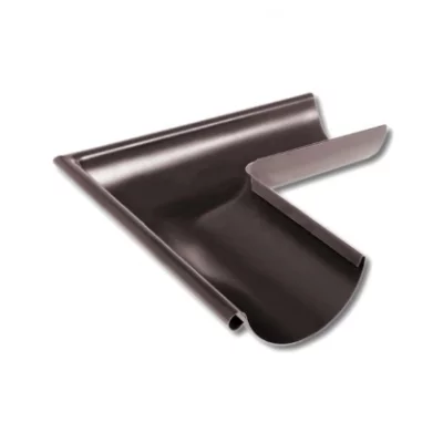 Угол желоба наружный D125 Коричневый шоколад Угол желоба наружный D125 Коричневый шоколад