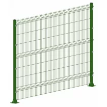 3д забор панель 3 V2 2700*930 3 мм Zn+ПП RAL6005 Зеленый мох