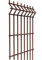 3д панели для забора 3 V3 2700*1470 3 мм Zn+ПП RAL8017 Коричневый шоколад