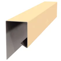 Планка завершающая сложная 30х25х3000 NormanMP 0,5 мм RAL 1014 Слоновая кость