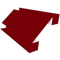 Планка угла внутреннего сложного Woodstock 75х3000 Полиэстр 0.45 мм RAL 3005 Красное вино