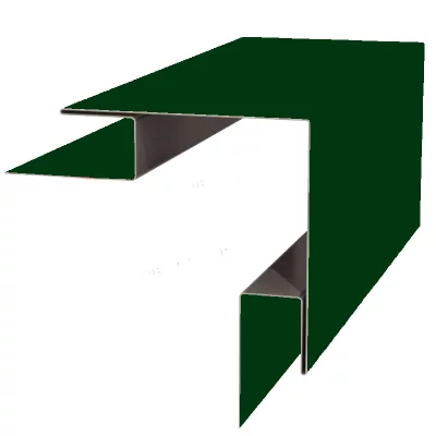 Планка угла наружного сложного Woodstock 75х75х3000 NormanMP 0,5 мм RAL 6005 Зеленый мох Планка угла наружного сложного Woodstock 75х75х3000 NormanMP 0,5 мм RAL 6005 Зеленый мох